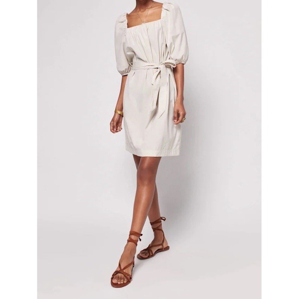 Faherty Khai Poplin Dress Sz M Preppy Vacation Resortwear *No Belt $178